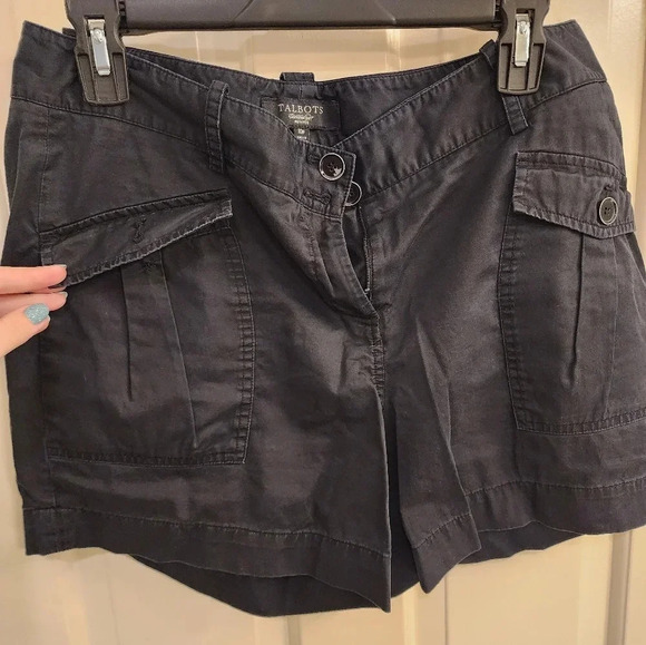Talbots Black Classic Cargo Pocket. Size 10 - Picture 2 of 5